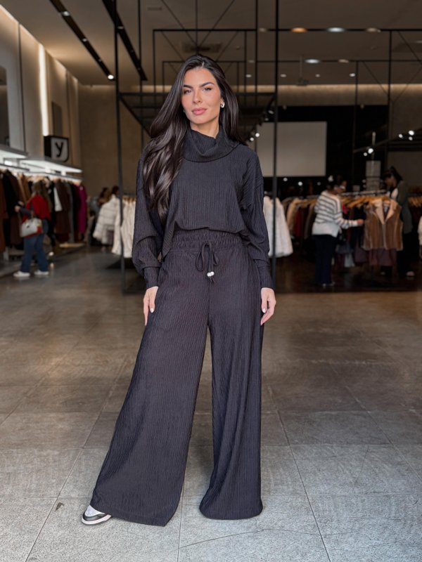 Conjunto Lavínia em Tricot | Blusa + Calça [PROMOÇÃO OUTONO INVERNO]