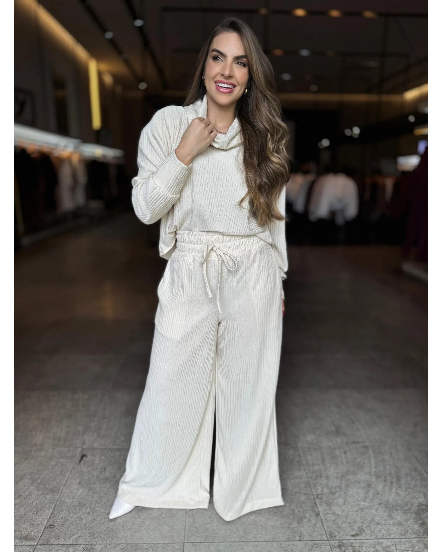 Conjunto Lavínia em Tricot | Blusa + Calça [PROMOÇÃO OUTONO INVERNO]