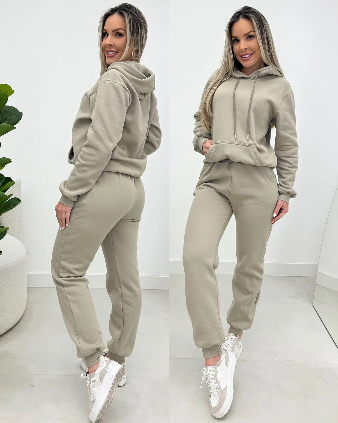 Conjunto Sophia Moletom Flanelado | Blusa + Calça [PROMOÇÃO OUTONO INVERNO]