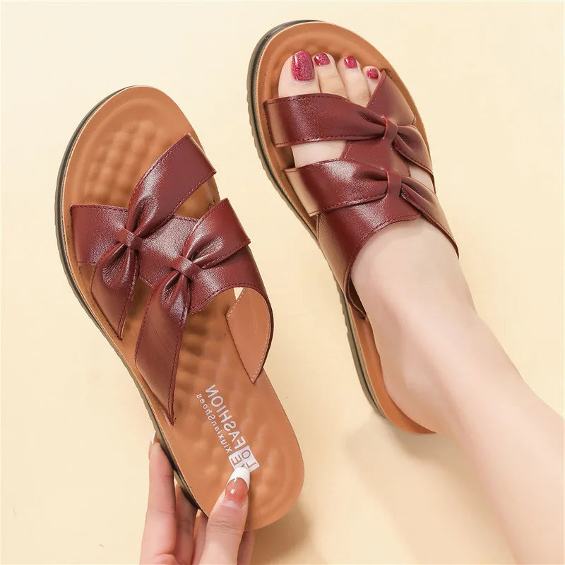 Sandalia de Couro Lady Ortopédica -  [COMPRE 1 LEVE 2 PARES]