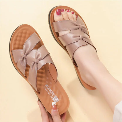 Sandalia de Couro Lady Ortopédica -  [COMPRE 1 LEVE 2 PARES]