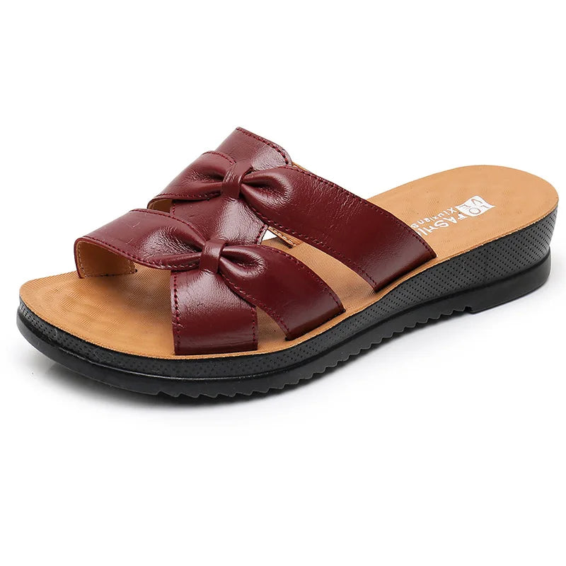 Sandalia de Couro Lady Ortopédica -  [COMPRE 1 LEVE 2 PARES]