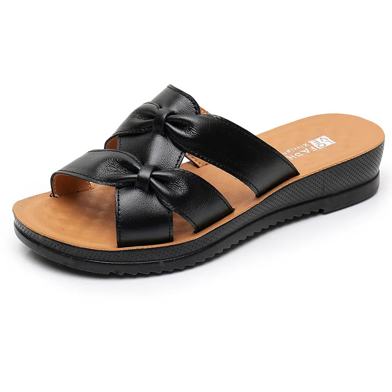 Sandalia de Couro Lady Ortopédica -  [COMPRE 1 LEVE 2 PARES]