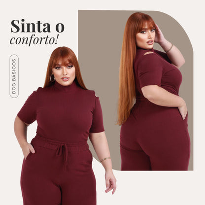 Conjunto Diva Plus Size | Blusa + Calça | PROMOÇÃO OUTONO INVERNO